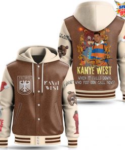 Kanye West College Dropout Vultures Edition Hooded Baseball Jacket