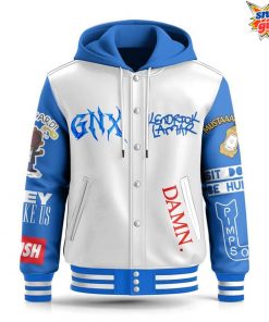 Kendrick Lamar West Coast Tribute Hooded Varsity Jacket 3