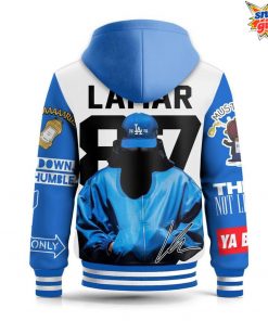 Kendrick Lamar West Coast Tribute Hooded Varsity Jacket 4