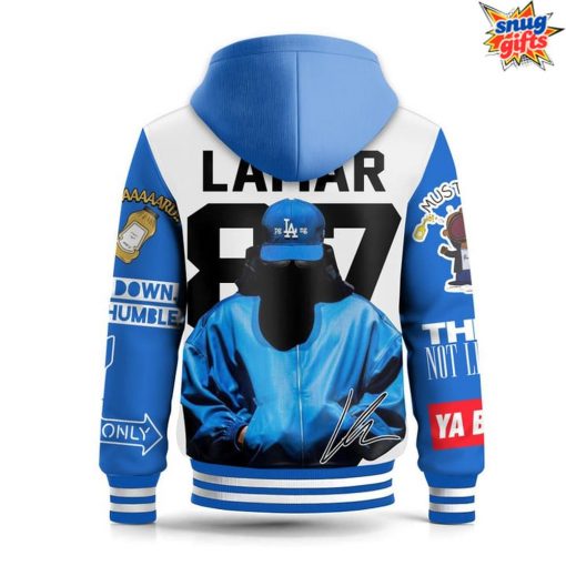 Kendrick Lamar West Coast Tribute Hooded Varsity Jacket