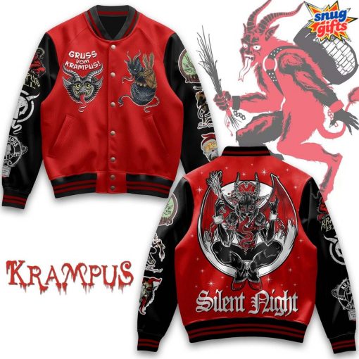 Krampus Silent Night Varsity Jacket