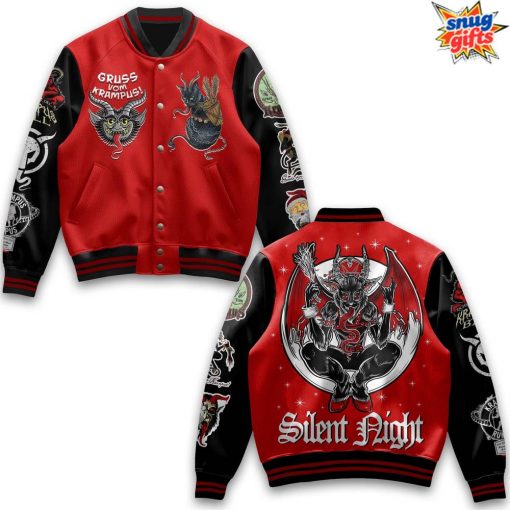 Krampus Silent Night Varsity Jacket