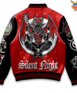 Krampus Silent Night Varsity Jacket 4