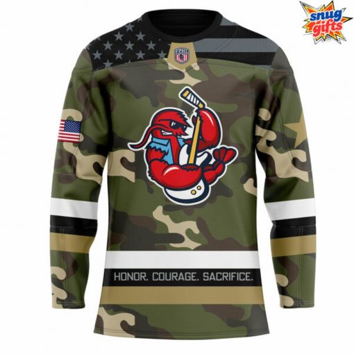 Lobsters x Military Night 2025 Camo Hockey Jersey