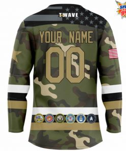 Lobsters x Military Night 2025 Camo Hockey Jersey 3
