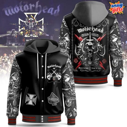 Motörhead 1975 – 2025 Anniversary Tribute Hooded Varsity Jacket