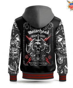 Motörhead 1975 2025 Anniversary Tribute Hooded Varsity Jacket 4