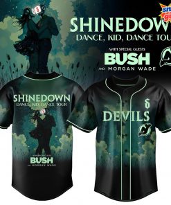 New Jersey Devils x Shinedown Dance Kid Tour 2025 Baseball Jersey
