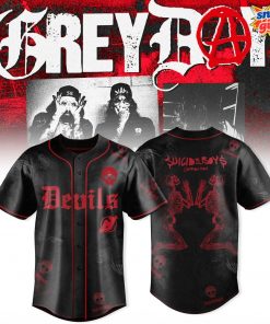 New Jersey Devils x $uicideboy$ GreyDay Tour 2025 Baseball Jersey
