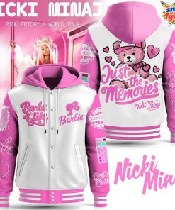 Nicki Minaj Pink Friday 2 Barbie Hooded Baseball Jacket