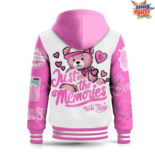 Nicki Minaj Pink Friday 2 Barbie Hooded Baseball Jacket