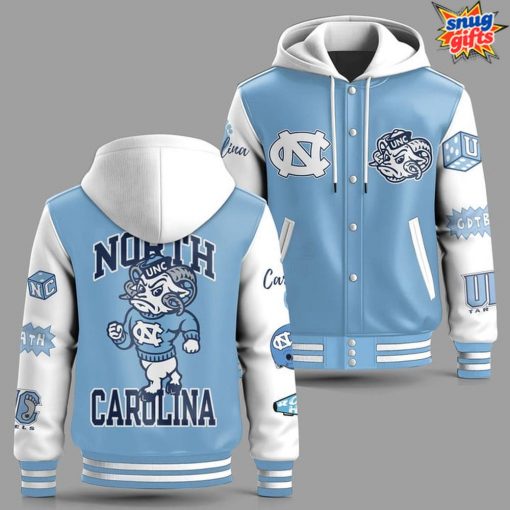 North Carolina Tar Heels Classic College Hooded Baseball Jacket