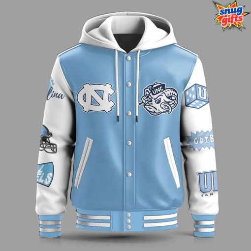 North Carolina Tar Heels Classic College Hooded Baseball Jacket