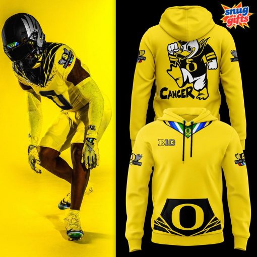 Oregon Ducks Stomp Out Cancer 2024 Hoodie