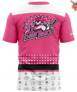 Orlando Solar Bears Power Pink Pride T Shirt 3