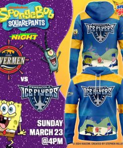 Pensacola Ice Flyers x SpongeBob Night 2025 Hoodie