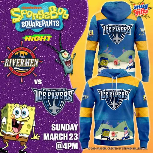 Pensacola Ice Flyers x SpongeBob Night 2025 Hoodie