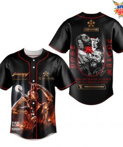 Post Malone Live Nation Concert Tribute Black Baseball Jersey
