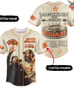 Post Malone x Jelly Roll Big Ass Stadium Tour Custom Baseball Jersey