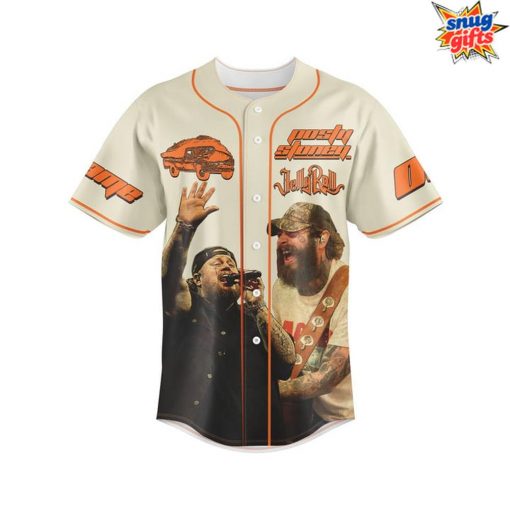 Post Malone x Jelly Roll Big Ass Stadium Tour Custom Baseball Jersey