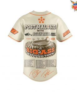 Post Malone x Jelly Roll Big Ass Stadium Tour Custom Baseball Jersey 4