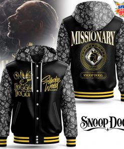 Snoop Dogg Missionary Smoke Weed Everyday Hooded Varsity Jacket