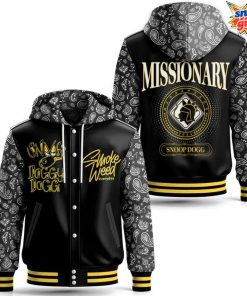 Snoop Dogg Missionary Smoke Weed Everyday Hooded Varsity Jacket