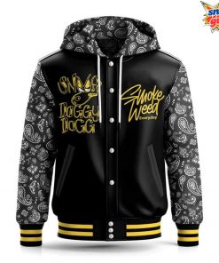 Snoop Dogg Missionary Smoke Weed Everyday Hooded Varsity Jacket 3