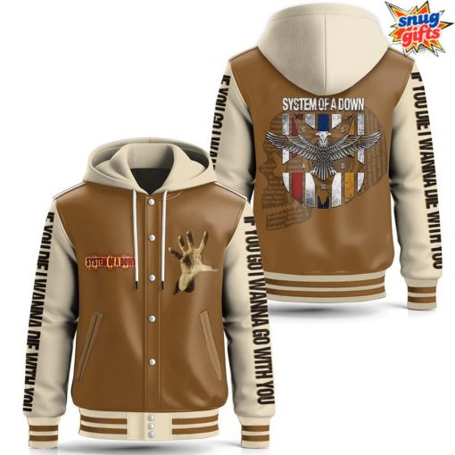 System of a Down Toxicity Tribute Special Hooded Baseball Jacket
