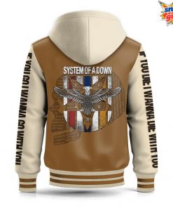 System of a Down Toxicity Tribute Special Hooded Baseball Jacket 4