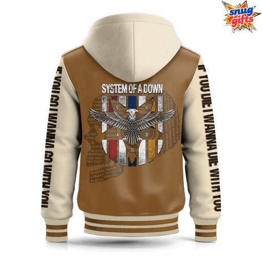 System of a Down Toxicity Tribute Special Hooded Baseball Jacket