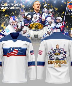 Team USA 2025 IIHF Women’s World Champions Hockey Jersey