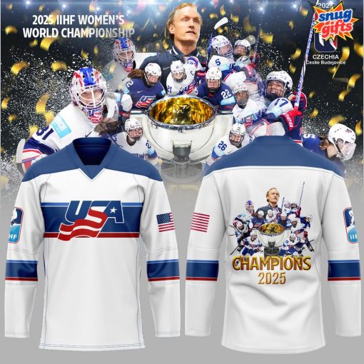 Team USA 2025 IIHF Women’s World Champions Hockey Jersey