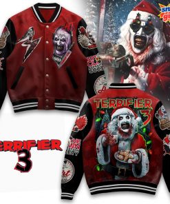 Terrifier 3 Art the Clown Christmas Varsity Jacket
