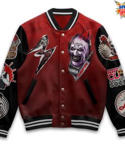 Terrifier 3 Art the Clown Christmas Varsity Jacket 3