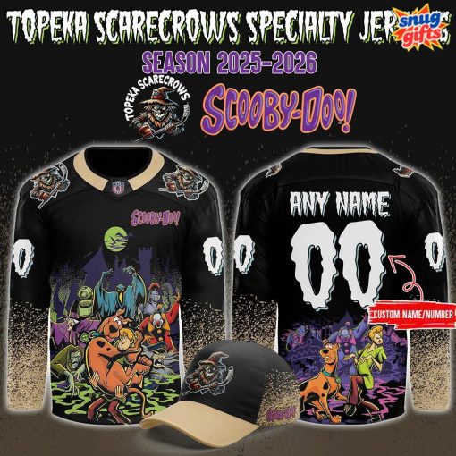 Topeka Scarecrows Scooby-Doo Night 2025 Special Hockey Jersey