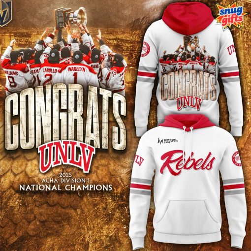 UNLV Rebel Hockey National Champions 2025 Hoodie
